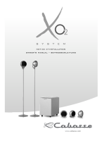 Cabasse XO2-SYSTEM - Owners Manual